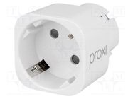 Power socket; PROXI; plug-in; 230VAC; IP20; 0÷35°C; OUT: 1; IN: 1 F&F