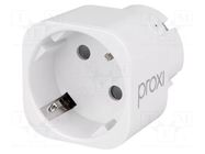 Power socket; plug-in; 230VAC; IP20; PROXI; 0÷35°C; OUT: 1; IN: 1 F&F