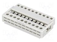 Connector: IDC; plug; female; PIN: 10; IDC; THT; 2.54mm; 1x10; 2.54mm TOMIC