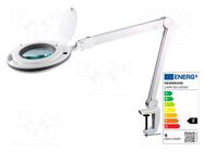 Desk magnifier; with backlight; 5dpt(x2.25); Ø127mm; Ø5"; 9W NEWBRAND