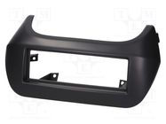 Radio frame; Citroën,Fiat,Peugeot; 1 DIN; dark grey PER.PIC.