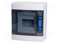 Enclosure: for modular components; IP65; white; No.of mod: 6; ABS 