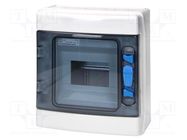 Enclosure: for modular components; IP65; white; No.of mod: 6; ABS 