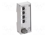 Switch Ethernet; unmanaged; Number of ports: 4; 9÷60VDC; RJ45 HARTING