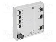 Switch Ethernet; unmanaged; Number of ports: 7; 9÷60VDC; RJ45 HARTING