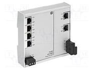 Switch Ethernet; unmanaged; Number of ports: 6; 9÷60VDC; RJ45,SC 