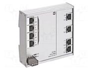 Switch PoE Ethernet; unmanaged; Number of ports: 8; 9÷60VDC; IP30 HARTING