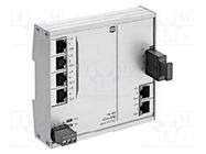 Switch PoE Ethernet; unmanaged; Number of ports: 6; 9÷60VDC; IP30 HARTING