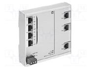 Switch PoE Ethernet; unmanaged; Number of ports: 7; 9÷60VDC; RJ45 HARTING