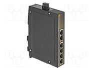 Switch Ethernet; unmanaged; Number of ports: 6; 9÷60VDC; RJ45 HARTING