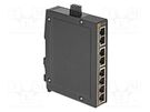 Switch PoE Ethernet; unmanaged; Number of ports: 8; 9÷60VDC; RJ45 HARTING