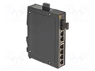 Switch PoE Ethernet; unmanaged; Number of ports: 6; 9÷60VDC; IP30 