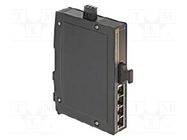 Switch PoE Ethernet; unmanaged; Number of ports: 4; 9÷60VDC; IP30 HARTING