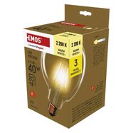 LED Bulb Vintage G125 / E27 / 4.5 W (40 W) / 420 lm / Warm white, EMOS