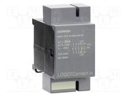 Contactor: 3-pole; LOGO! 8; LOGO! 8; 24VDC; for DIN rail mounting SIEMENS