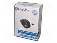 Optical mouse; black; USB; wireless; No.of butt: 3 LOGILINK