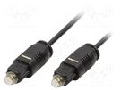 Cable; Toslink plug,both sides; 0.5m; Øcore: 2.4mm LOGILINK