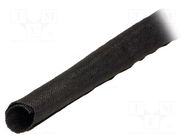 Braid; ØBraid : 15mm; polyamide; black; UL94V-2; Helagaine HEGWS HELLERMANNTYTON