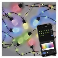 GoSmart LED String Lights – 15× Party Bulbs, 15 m, Outdoor and Indoor, RGBIC WiFi, EMOS
