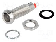 Indicator: LED; recessed; yellow; 24VDC; Ø8.1mm; IP67; connectors MARL