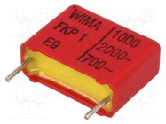 Capacitor: polypropylene; 1nF; 7x14x18mm; THT; ±5%; 15mm; -55÷100°C WIMA