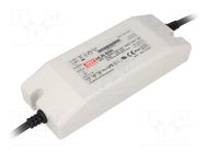 Power supply: switching; LED; 60.9W; 42VDC; 1.45A; 90÷305VAC; IP64 MEAN WELL