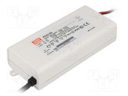 Power supply: switched-mode; LED; 60.2W; 25÷43VDC; 1400mA; IP42 MEAN WELL