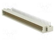 Connector: DIN 41612; socket; male; PIN: 64; angled 90°; THT; a+b NINIGI