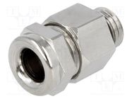 Cable gland; M8; 1; IP68; brass; Body plating: nickel LAPP