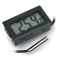 Panel thermometer with LCD display from -50 to 110 degrees Celsius and measuring probe - 10m