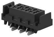 CONNECTOR, RCPT, 6POS, 2ROW, 2.54MM