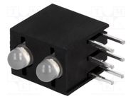 LED; in housing; 3mm; No.of diodes: 2; red/green; 20mA; cathode; 60° KINGBRIGHT ELECTRONIC