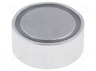 Magnet: permanent; neodymium; 25N; Ø: 10mm; H: 4.5mm; steel ELESA+GANTER