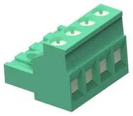 TERMINAL BLOCK, PLUGGABLE, 6WAYS, 12AWG