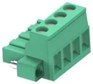 TERMINAL BLOCK, PLUGGABLE, 4WAYS, 12AWG