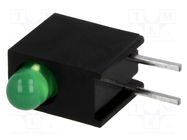 LED; in housing; 3mm; No.of diodes: 1; green; 20mA; 40°; 2.2÷2.5V KINGBRIGHT ELECTRONIC