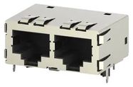 RJ45 CONNECTOR, JACK, 8P8C, 2PORT, CAT5