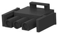 PLUG HOUSING, 3POS, PA, BLACK