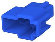 RCPT HOUSING, 2POS, NYLON 6.6, BLUE