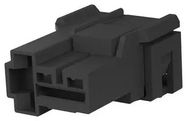 RCPT HOUSING, 2POS, NYLON 6.6, BLACK