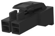 PLUG HOUSING, 2POS, PA6.6, BLACK