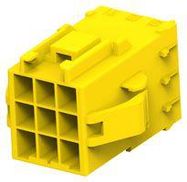 RCPT HOUSING, 9POS, NYLON 6.6, YELLOW