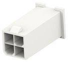 PLUG HOUSING, 4POS, POLYAMIDE, WHITE