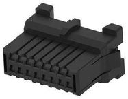 RCPT HOUSING, 16POS, PBT GF, BLACK