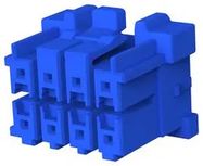 PLUG HOUSING, 8POS, PA6.6 GF, BLUE
