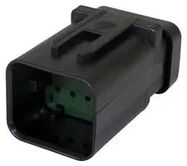 AUTOMOTIVE HOUSING, 8POS, RCPT, PBT GF