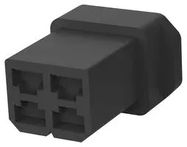 RCPT HOUSING, 4POS, PA 6.6, BLACK