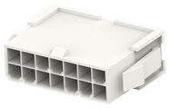 PLUG HOUSING, 14POS, PA, WHITE