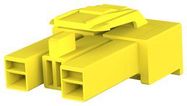 PLUG HOUSING, 2POS, PA 6.6, YELLOW