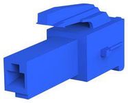 PLUG HOUSING, 1POS, PA 6.6, BLUE